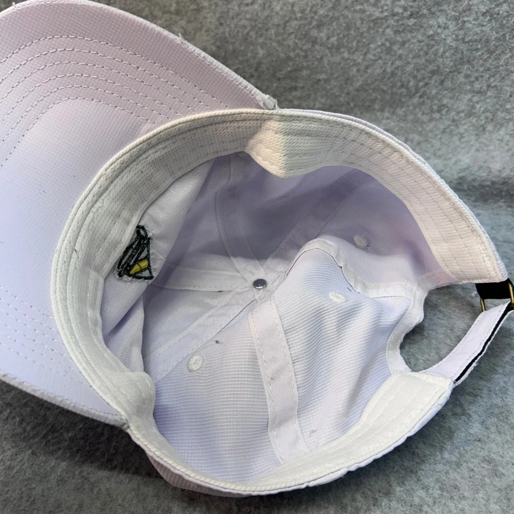 PGA National Sailboat Logo Mens White The Match Golf Hat Adjustable OSFM
